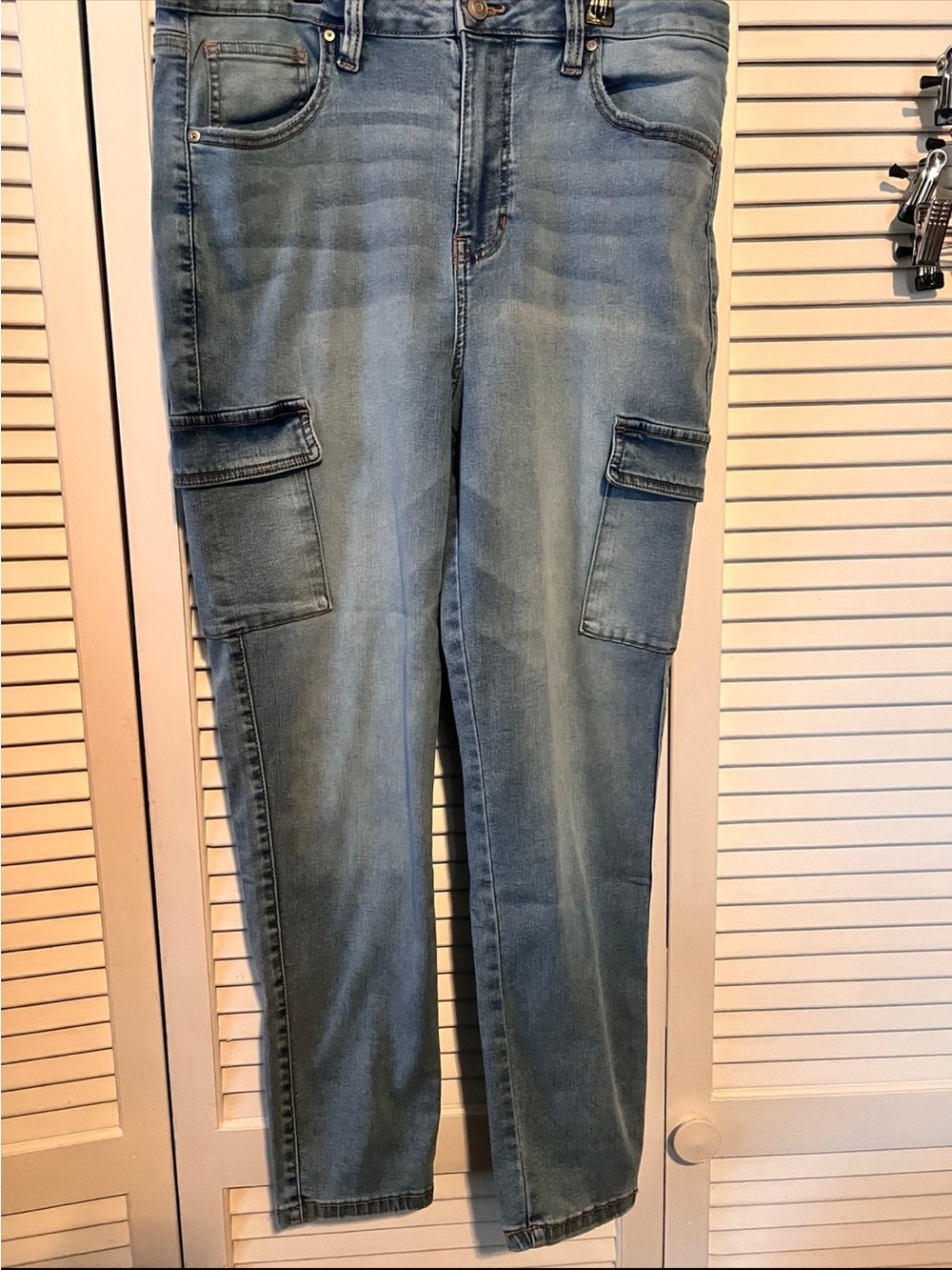 No Boundaries Light Blue Skinny Cargo Jeans 15 (7) (CP)